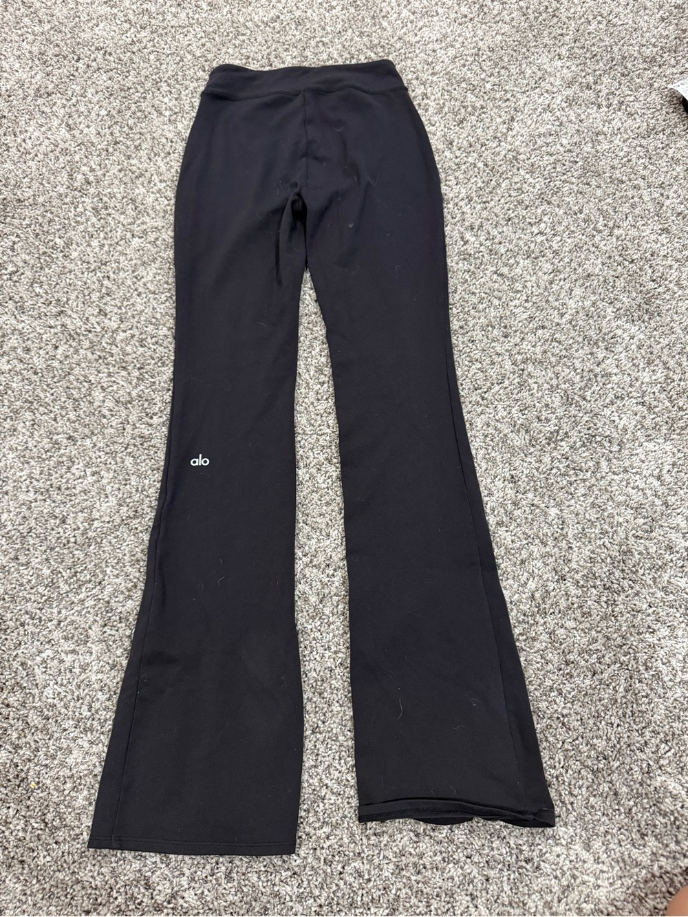 ALO Yoga Black Wide Leg Flare Pants